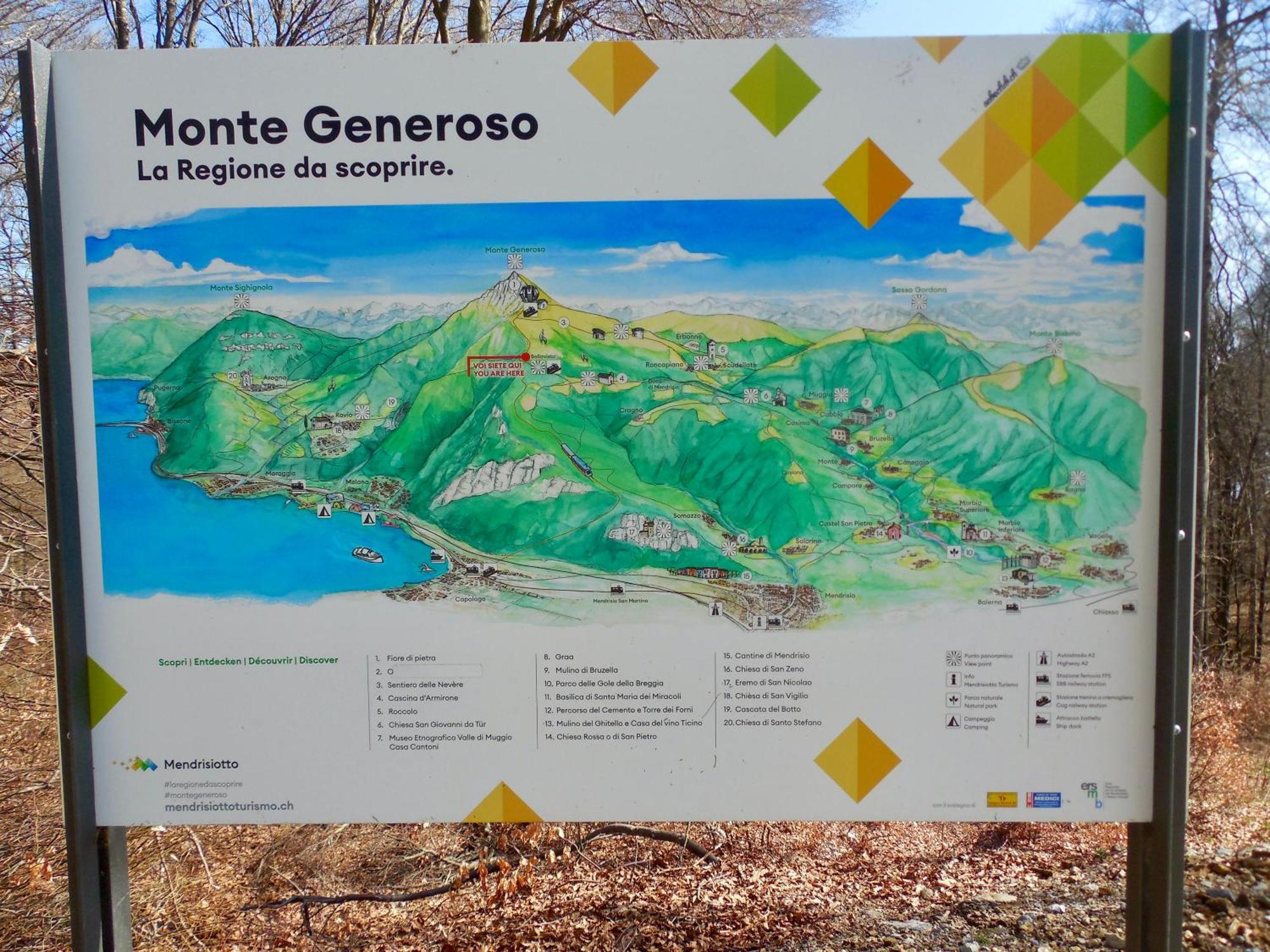 On Monte Generoso Castel San Pietro